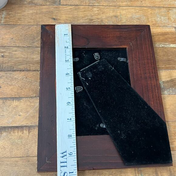 Woodland Home Picture Frame 4 x 6" Dark Wood With Leaves Rustic Log Cottage - Picture 6 of 8